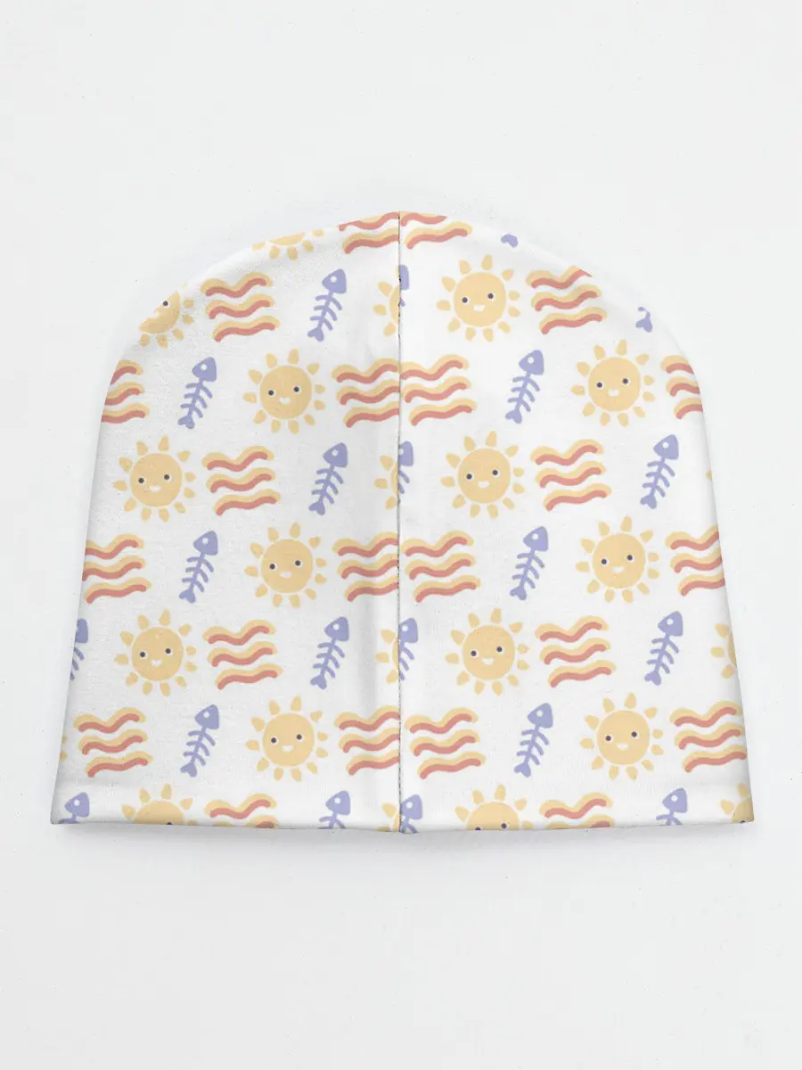 Детская шапка / летнее солнце и волны