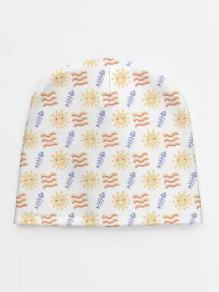 Детская шапка / летнее солнце и волны