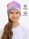 Детская шапка / Звёздное небо розовый закат