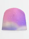 Детская шапка / Звёздное небо розовый закат