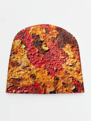 Детская шапка / Живопись коррозии металла