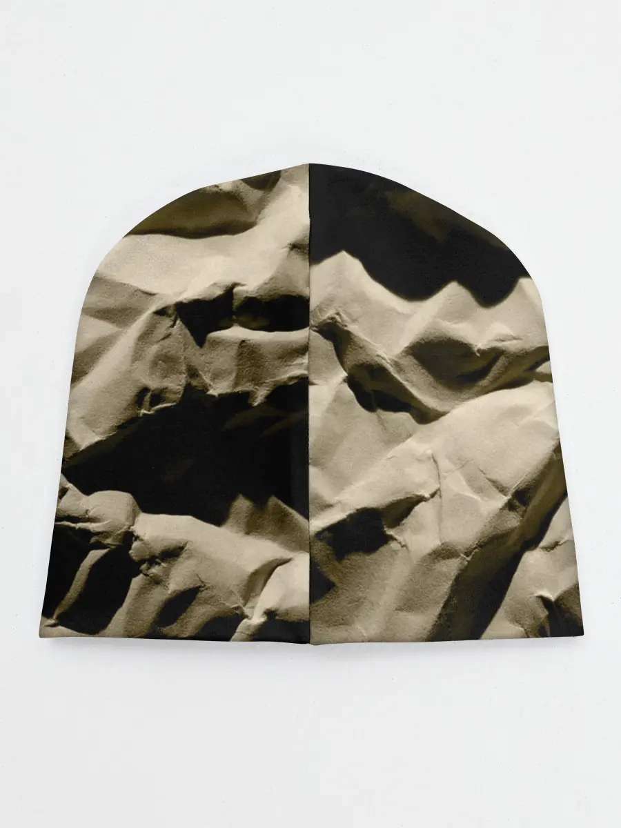 Детская шапка / Мягкая мятая бумага