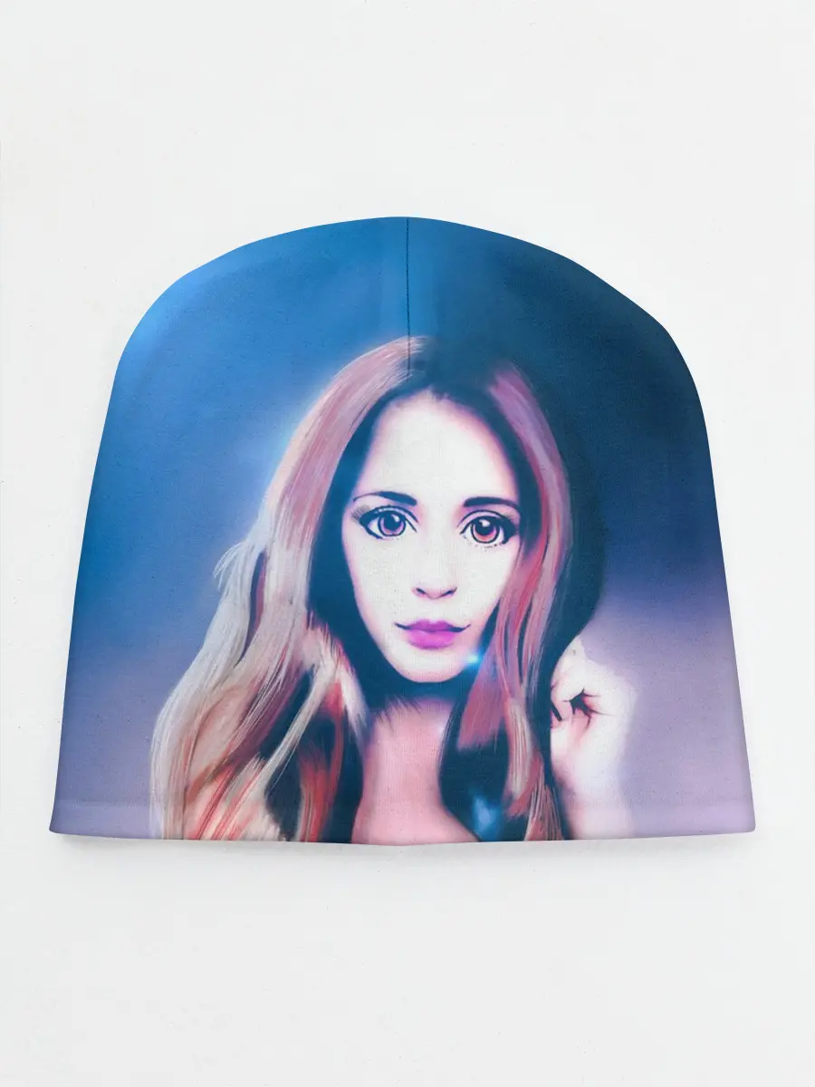 Детская шапка / Девушка с большими глазами