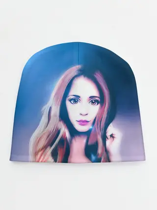 Детская шапка / Девушка с большими глазами