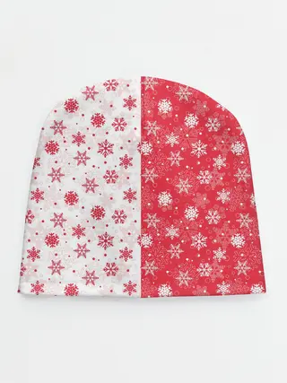 Детская шапка / Снежинки - новогодние узоры