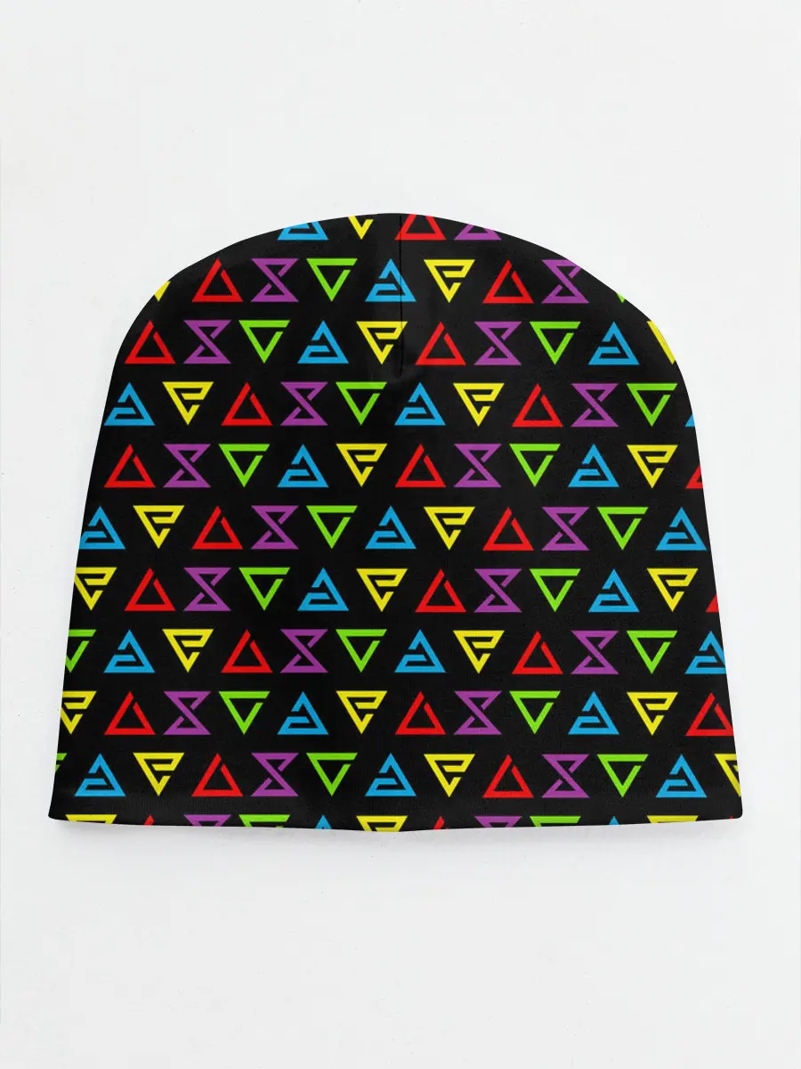 Детская шапка / ВЕДЬМАК ЗНАКИ ПАТТЕРН ЦВЕТНОЙ | THE WITCHER