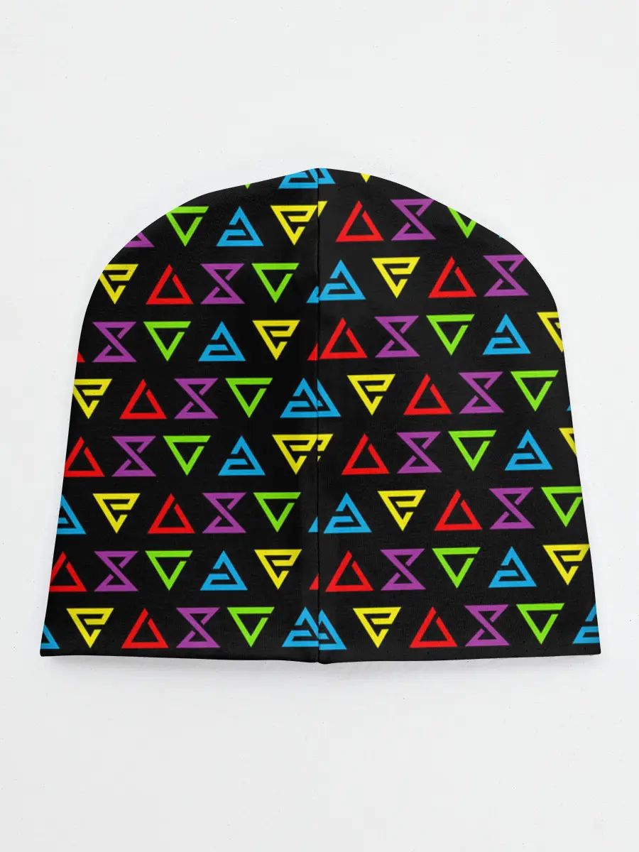 Детская шапка / ВЕДЬМАК ЗНАКИ ПАТТЕРН ЦВЕТНОЙ | THE WITCHER