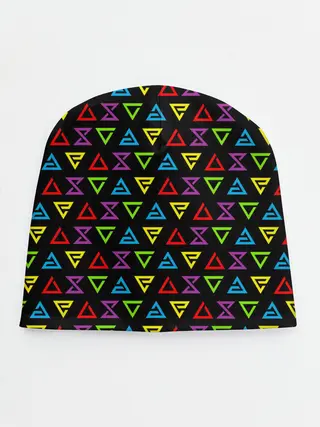 Детская шапка / ВЕДЬМАК ЗНАКИ ПАТТЕРН ЦВЕТНОЙ | THE WITCHER