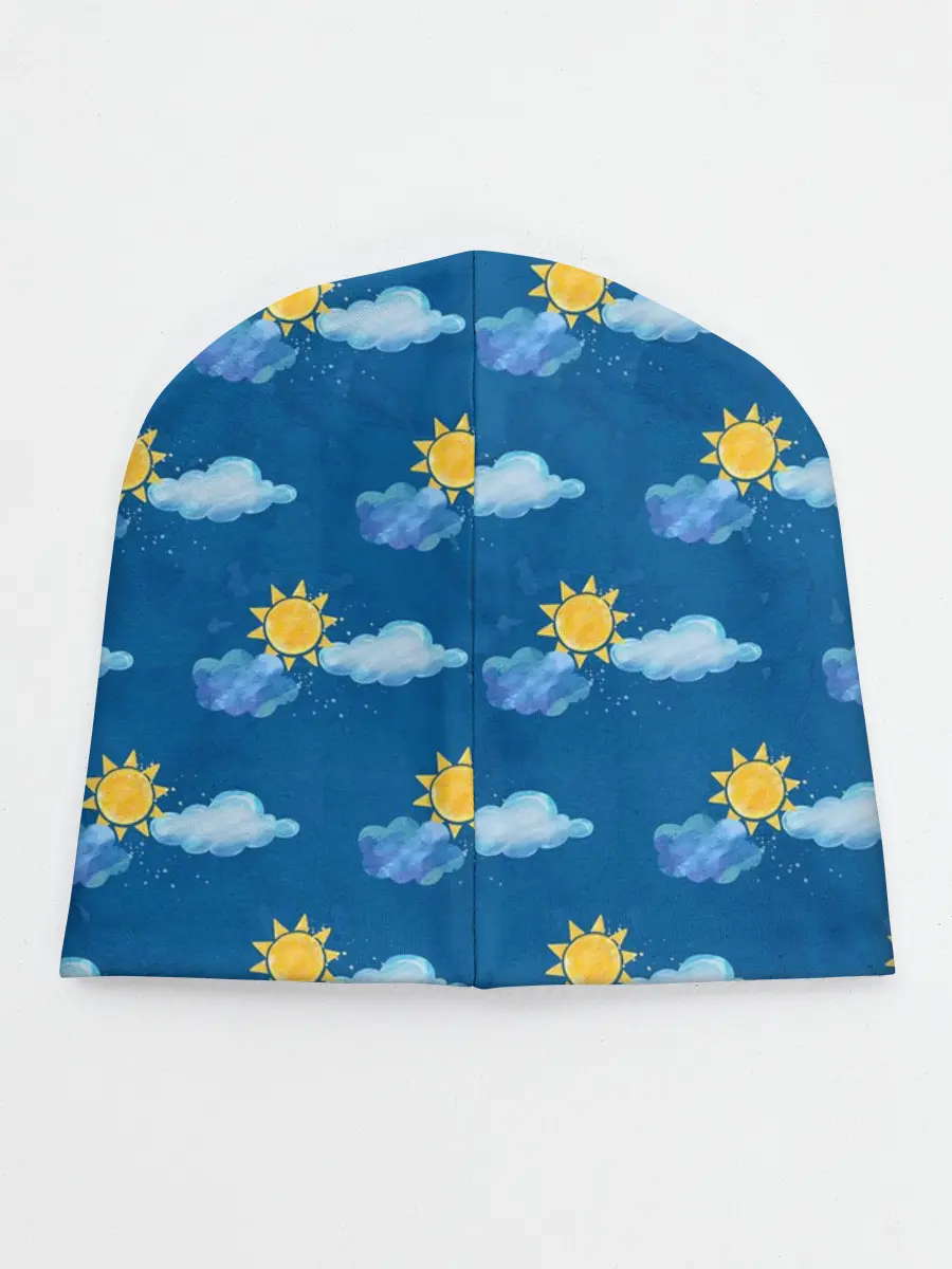 Детская шапка / Облака и солнце