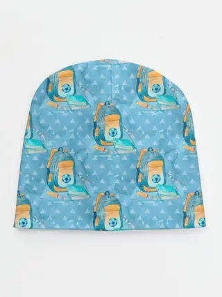 Детская шапка / Школьник - футболист