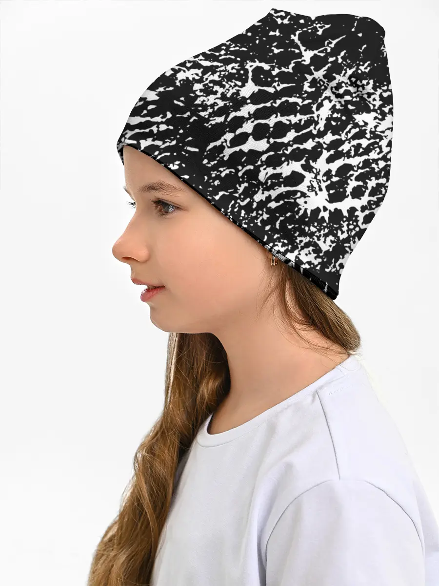 Детская шапка / Хаос белого на черном