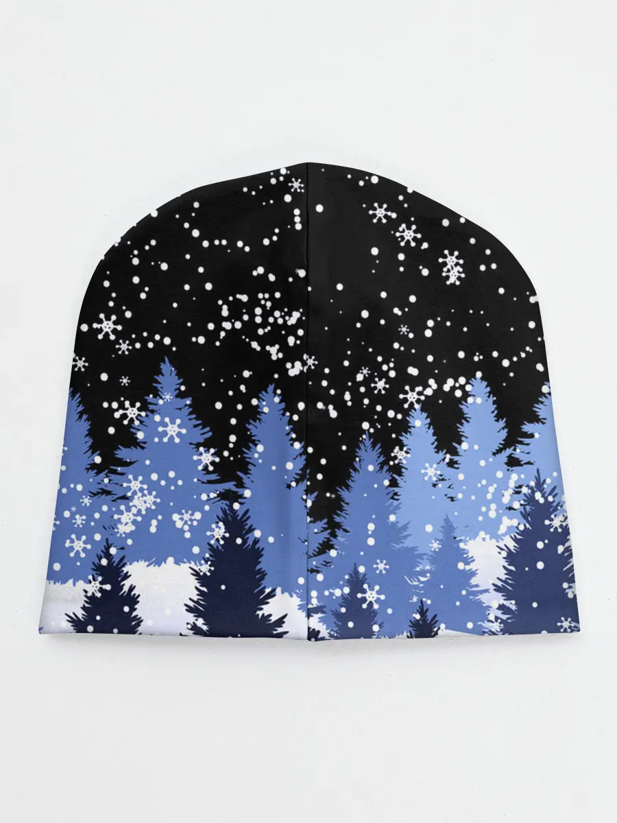 Детская шапка / Снежная ночь в зимнем лесу