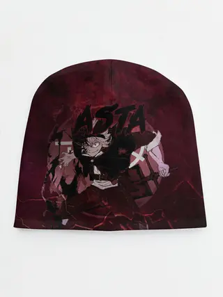 Детская шапка / Аста Черный клевер Red style