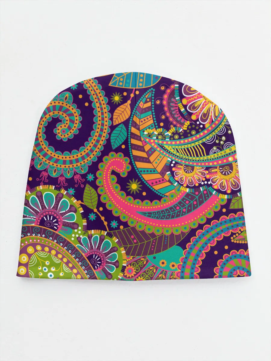 Детская шапка / Яркий красочный узор