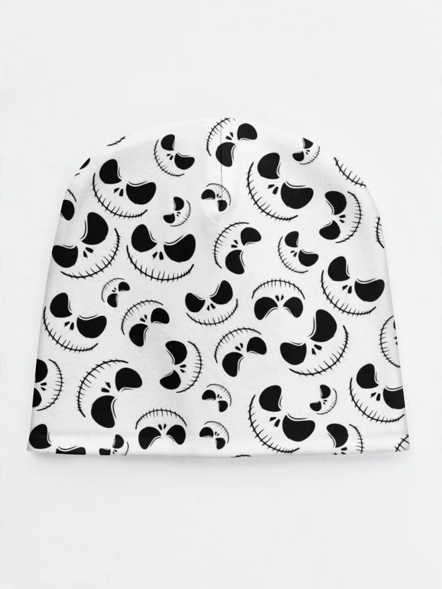 Детская шапка / Джек Скеллингтон паттерн лицо