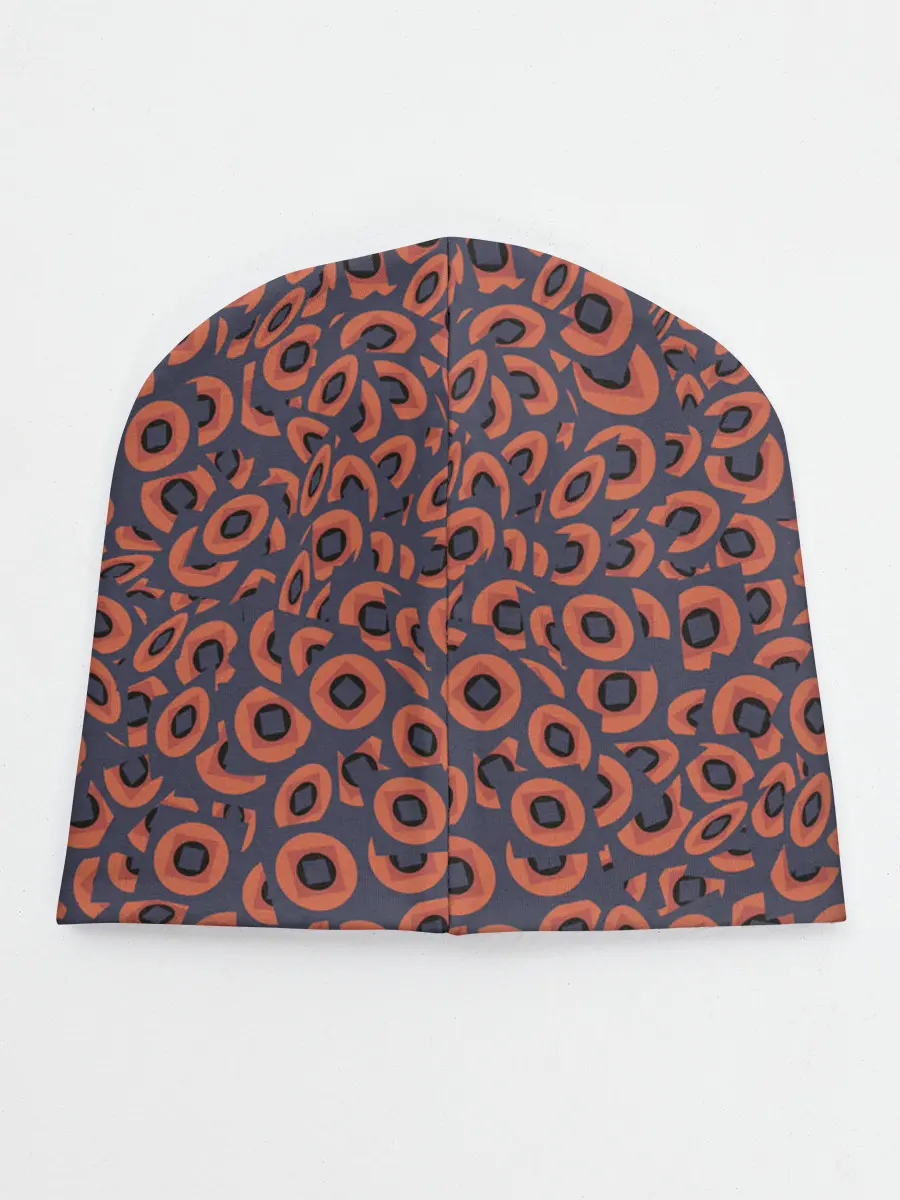 Детская шапка / Абстракция квадраты и круги