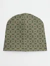 Детская шапка / Абстракция из зеленых квадратов
