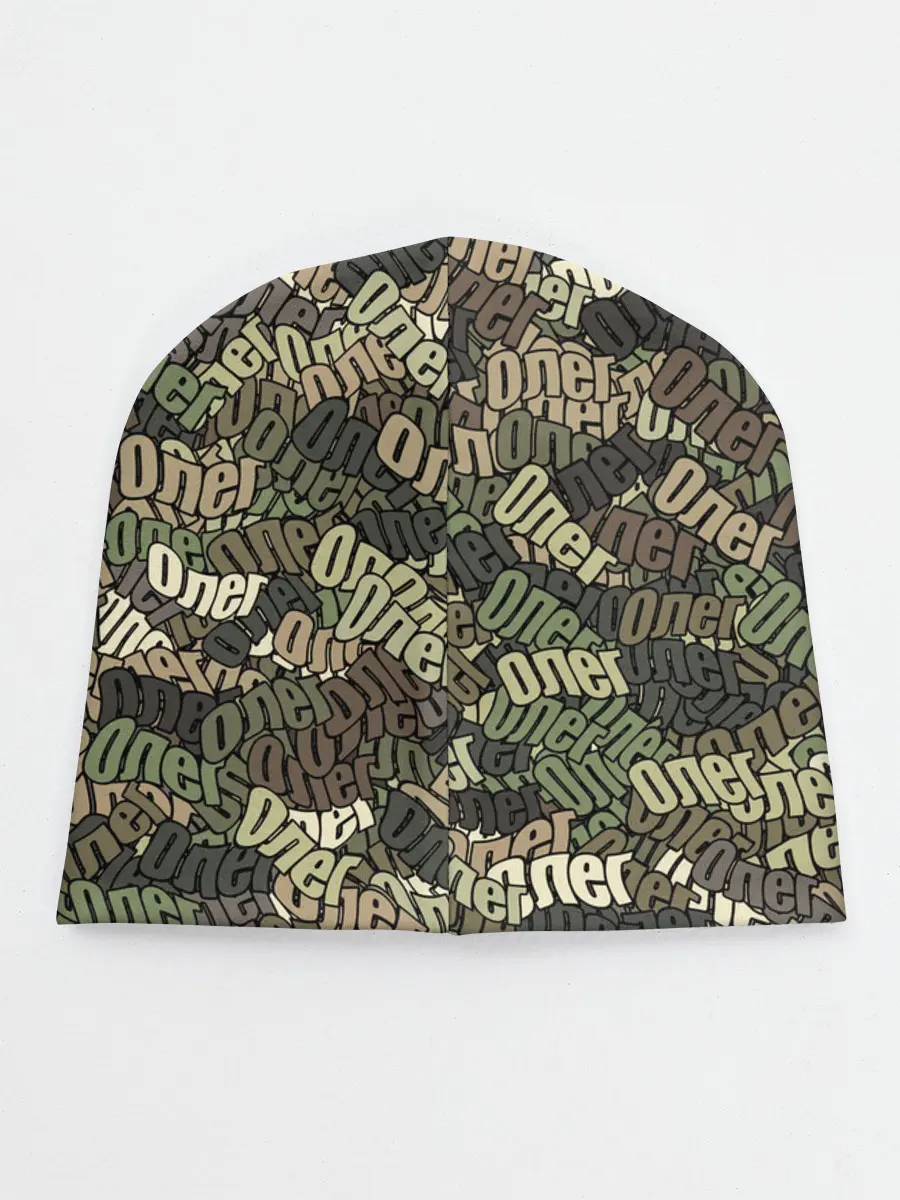 Детская шапка / Именной камуфляж Олег