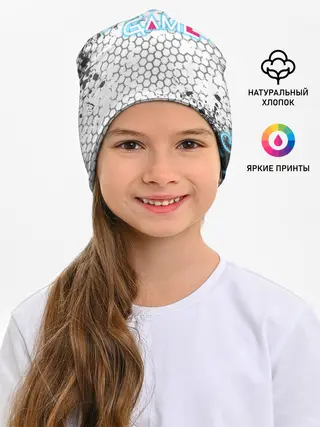 Детская шапка / Игра в кальмара Неон