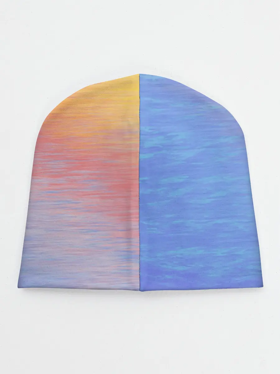 Детская шапка / Закат в море