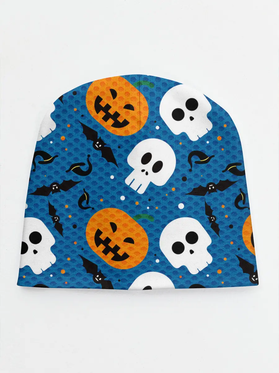 Детская шапка / ЧЕРЕПА И ТЫКВЫ | HALLOWEEN