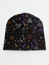 Детская шапка / ХЕЛЛОУИН ПАТТЕРН НЕОН / HALLOWEEN NEON