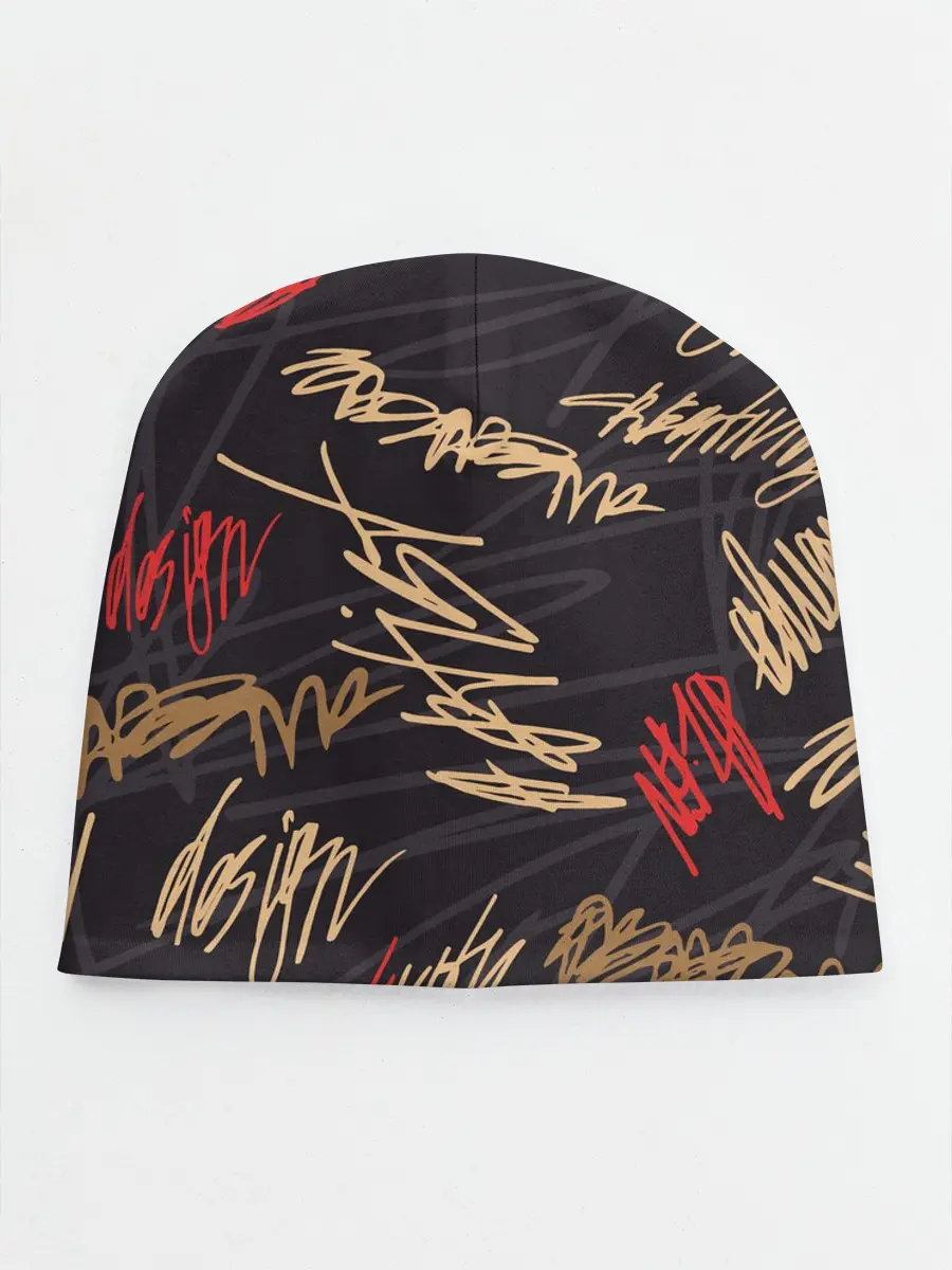 Детская шапка / Golden graffiti