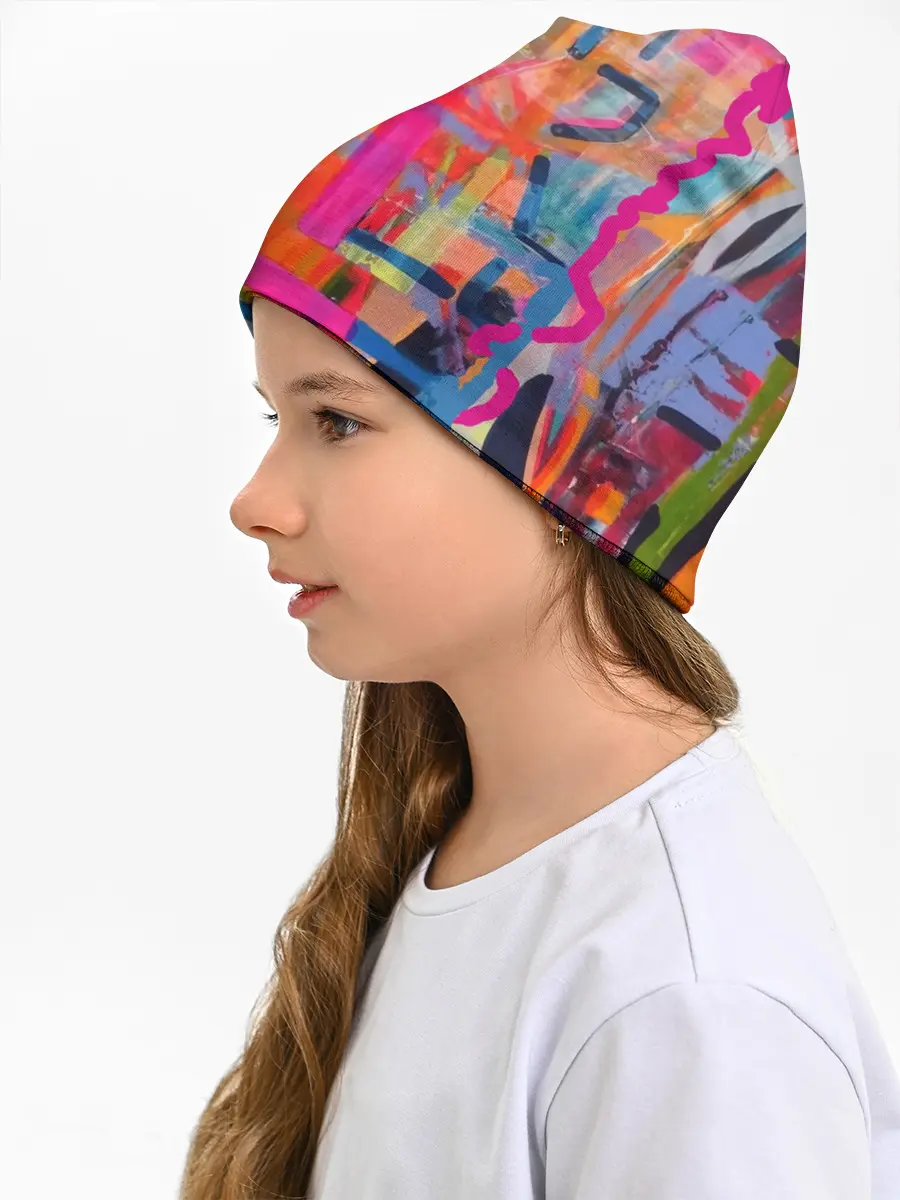 Детская шапка / Абстракция из полос