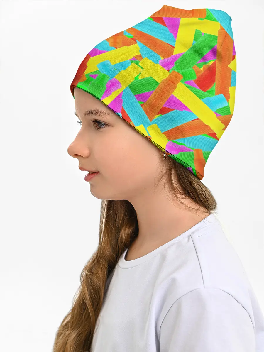 Детская шапка / Фон Цветные трубки Pop Tubes, Поп тубус