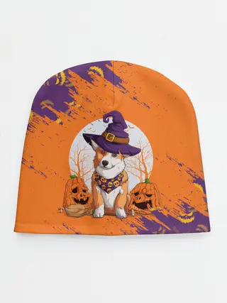 Детская шапка / КОРГИ НА ХЭЛЛОУИНЕ