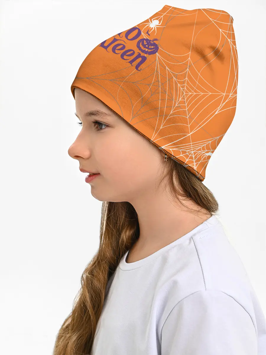 Детская шапка / ПАУТИНКА НА ХЭЛЛОУИН
