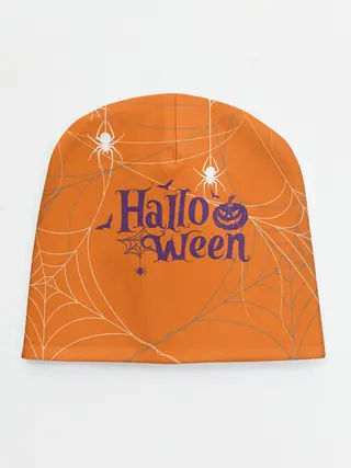 Детская шапка / ПАУТИНКА НА ХЭЛЛОУИН