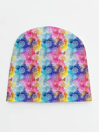 Детская шапка / Радужные Снежные Узоры