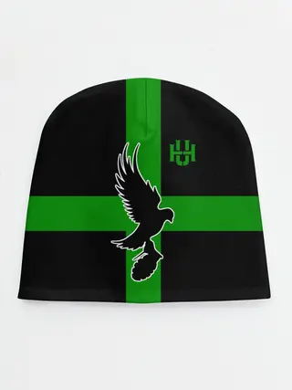 Детская шапка / Hollywood Undead заеленный крест