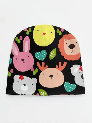 Детская шапка / Головы милых животных