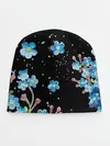 Детская шапка / Букет голубых цветов