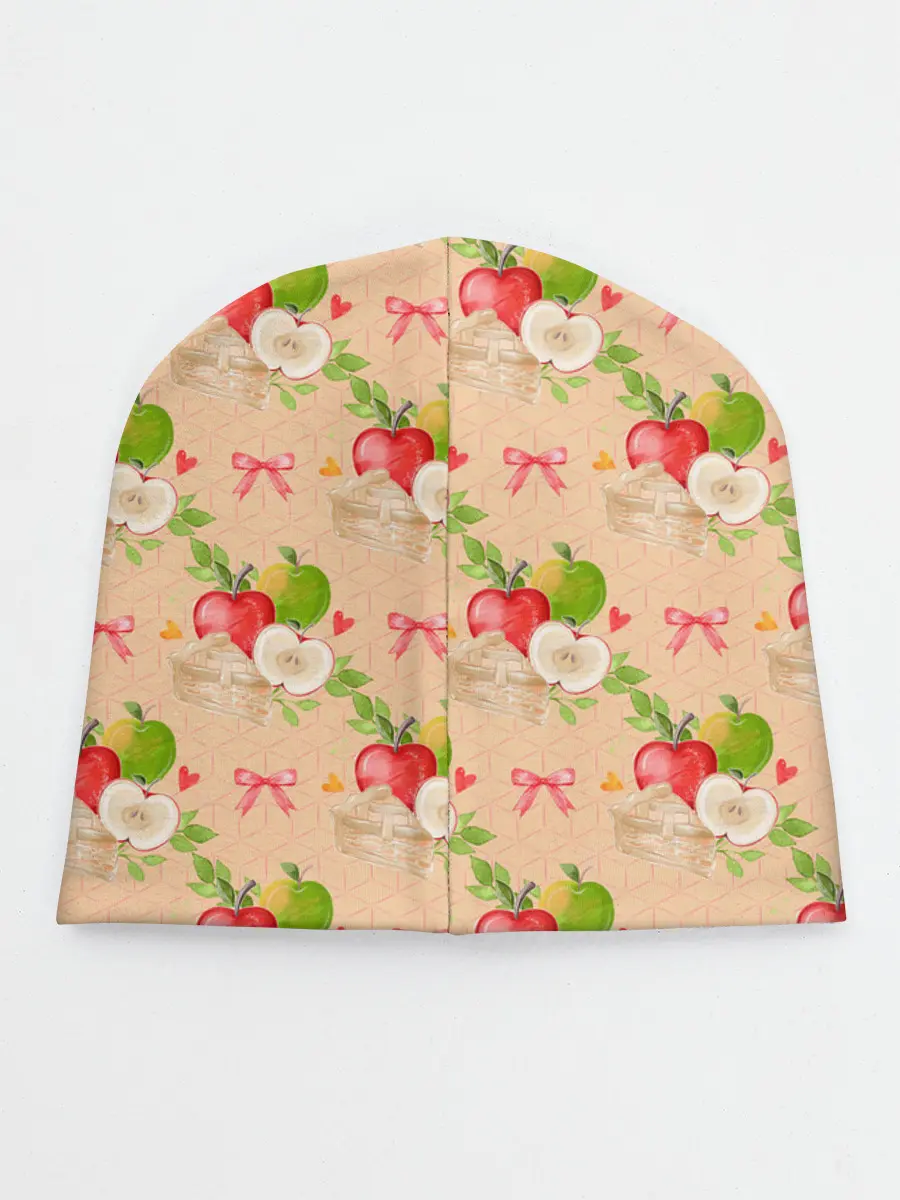 Детская шапка / Яблоки паттерн