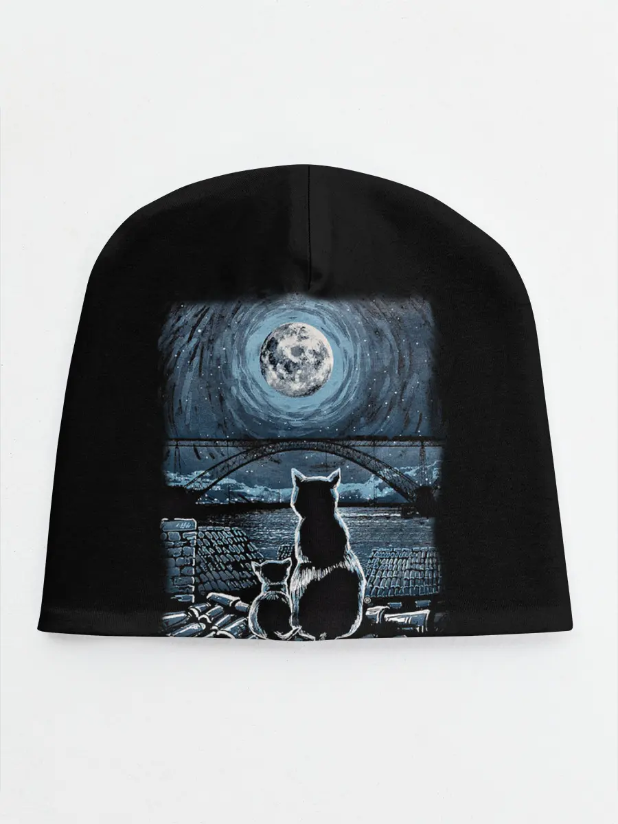 Детская шапка / КОТЫ НА КРЫШЕ