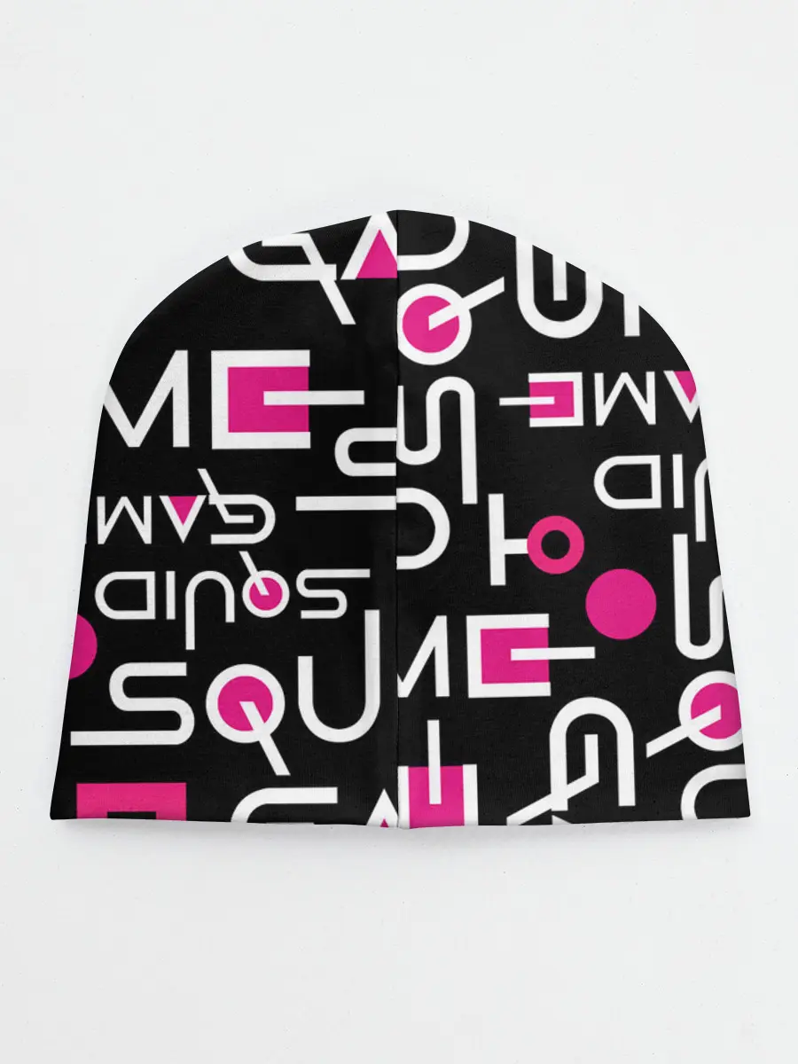 Детская шапка / SQUID GAME ЛОГО PINK
