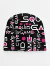 Детская шапка / SQUID GAME ЛОГО PINK