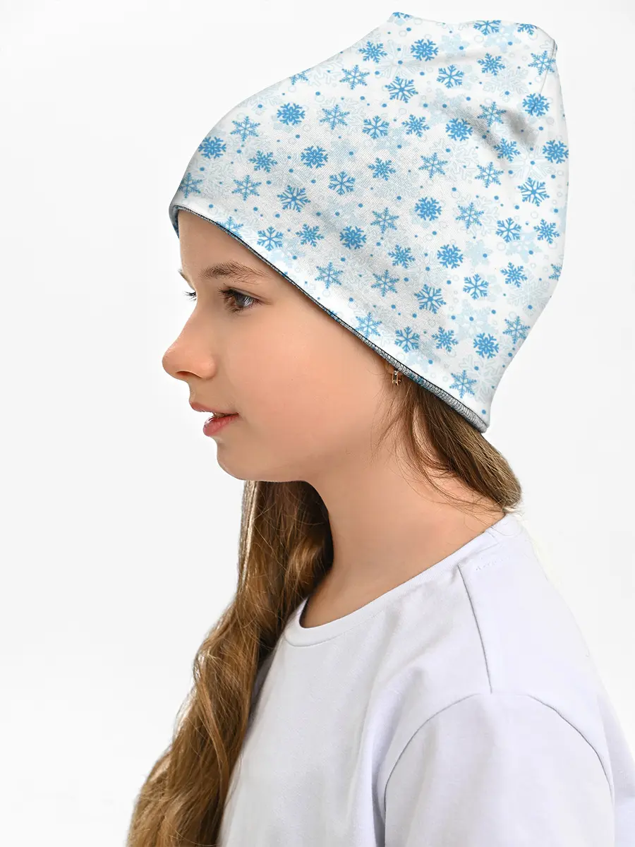 Детская шапка / Снежинки