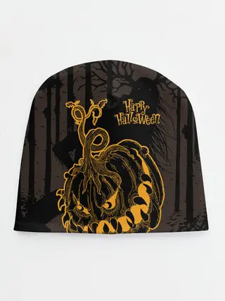 Детская шапка / Зубастая тыква на Хэллоуин