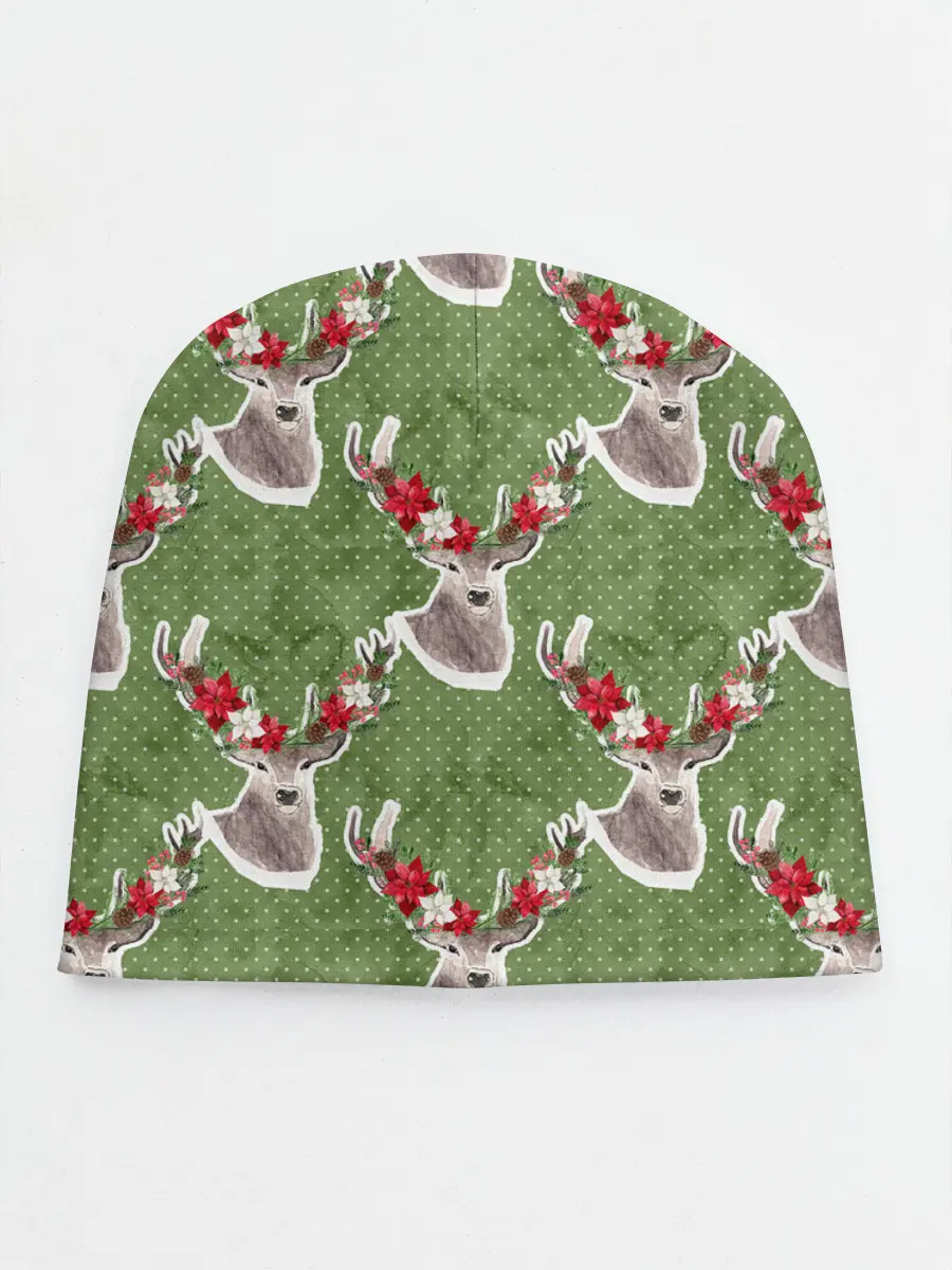 Детская шапка / Новогодние олени 2022