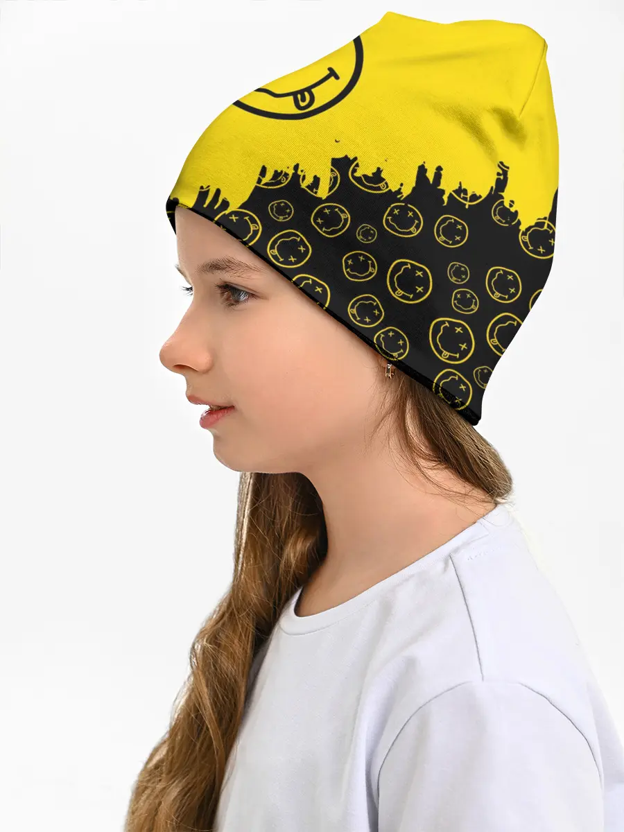 Детская шапка / Nirvana Smile | Нирвана Рваный Паттерн