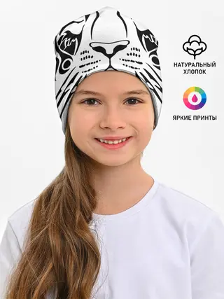 Детская шапка / Водяной голубоглазый тигр
