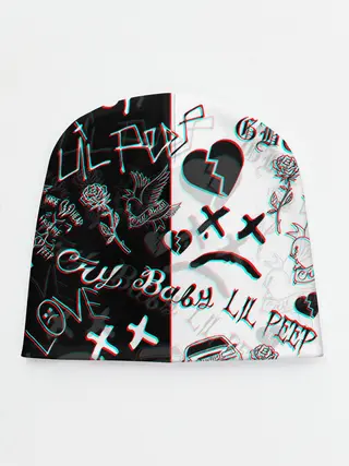 Детская шапка / LIL PEEP GLITCH | ЛИЛ ПИП ГЛИТЧ