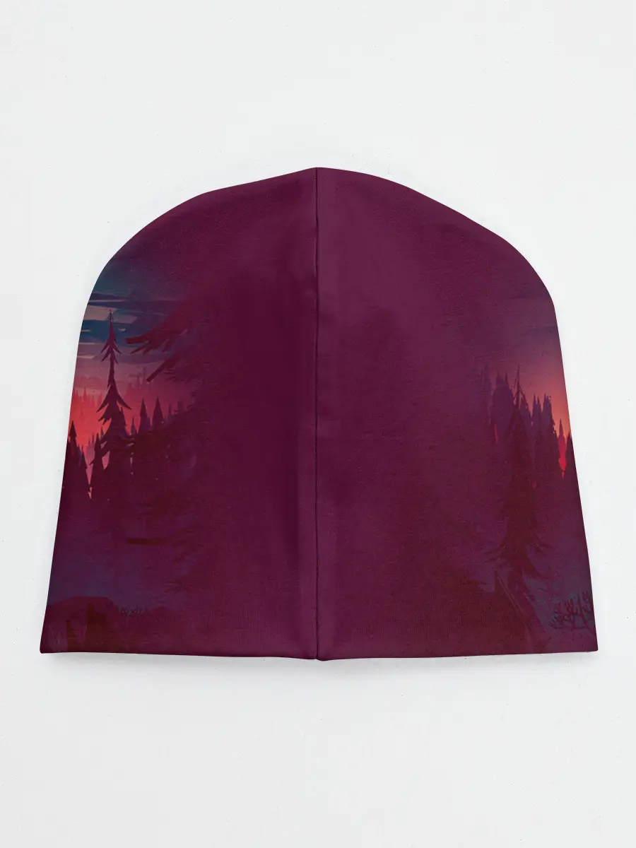 Детская шапка / Minimal forest sunset