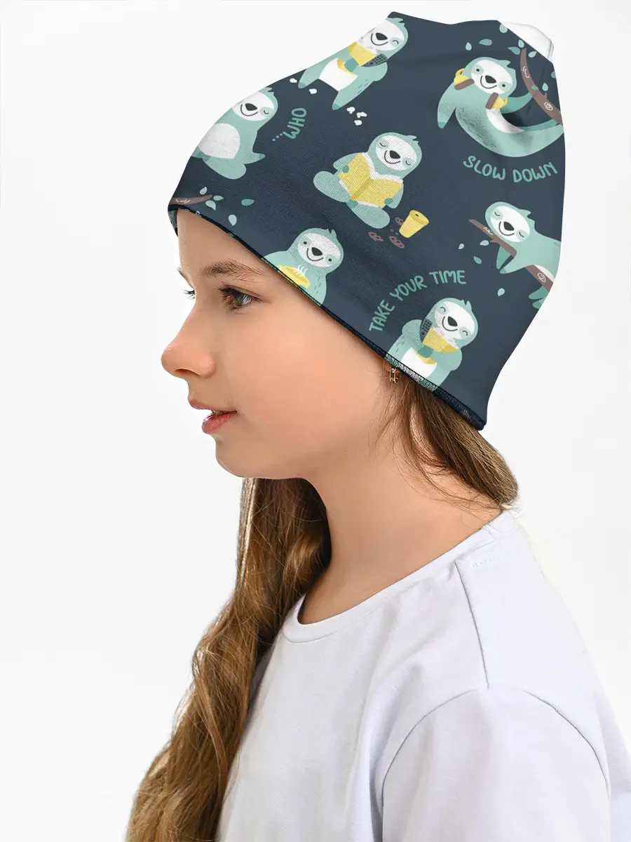 Детская шапка / ленивцы