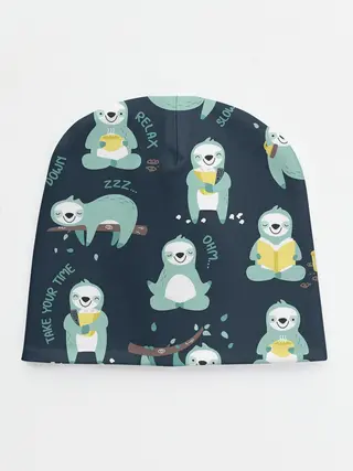 Детская шапка / ленивцы