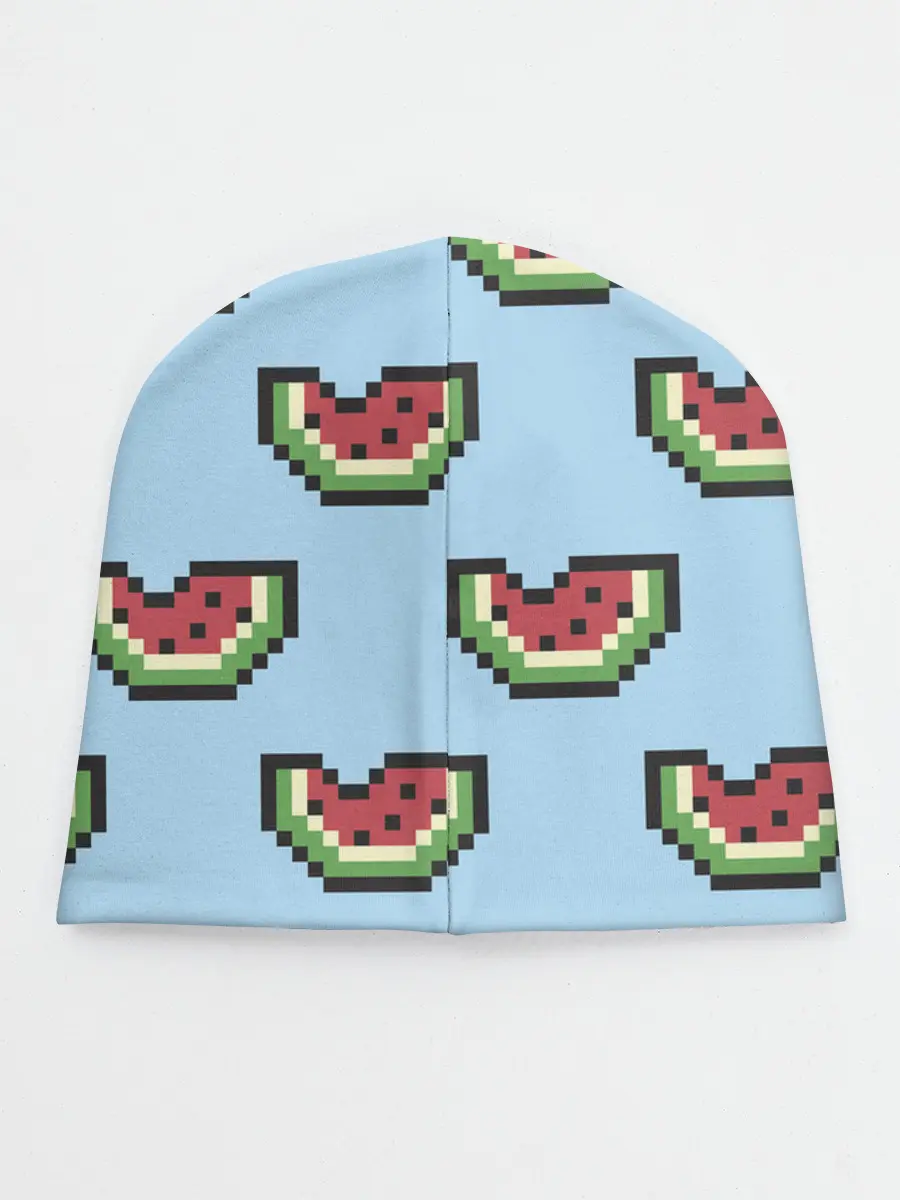 Детская шапка / Пиксельный арбуз